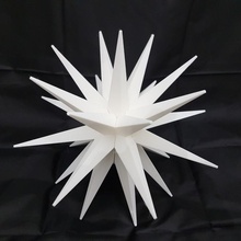 borromini star christmas topper geometric rome assembly italy architect 3d print model - Mito3D