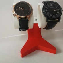 2 watch stand 3d print model - Mito3D