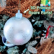 ornament cap hanger - christmas spare parts shindo design challenge creative repair sindoh fixmydeco 3d print model - Mito3D