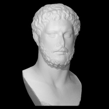 portrait philosopher pythagoras scan bust classic greek head man mythology roman sculpture beard marble 3dprint replica 3dscan philosophy 3d print model - Mito3D