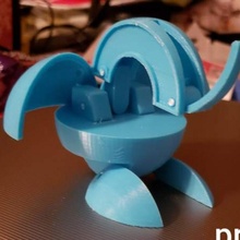 3d gedruckt Bakugan Prototyp Spielzeuge Spiele Aktion Drachen Zahl Spielzeug Konstruktion Drache 3d print model - Mito3D
