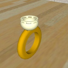mâchoires bague bague art conception mode mod bijou anneau mâchoires 3d print model - Mito3D