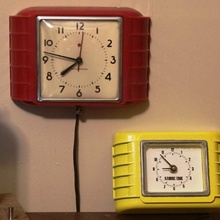 parede relógio jardim cair fallout4 mcm mid century modern wall clock 3d print model - Mito3D