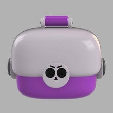 brawl stars launchbox - fan art & garden game supercell treasure purple asset 3d print model - Mito3D