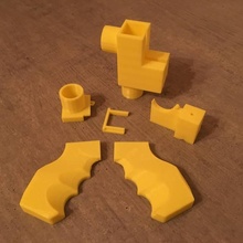 nerf rival pvc adaptateur déclencheur version2 imprimable jouets Jeux tinkercad 3d print model - Mito3D