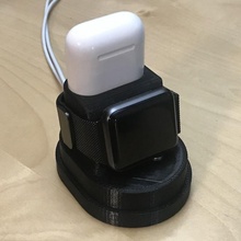 airpod apple watch charger stand dock smart 3d print model - Mito3D