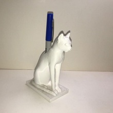 gayer-anderson cat pen holder flower vase egyptian anderson brit gayer 3d print model - Mito3D