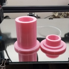 hatchbox filament bushing build 3d printer holder spool 3d print model - Mito3D