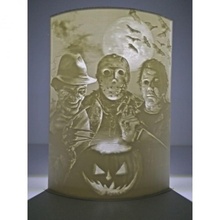 Halloween 3 weise Männer Garten Lithophan 3d print model - Mito3D