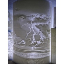 lightning lithophane 3d print model - Mito3D