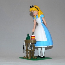 Alice fan arte cartone animato Paese delle meraviglie 3d print model - Mito3D