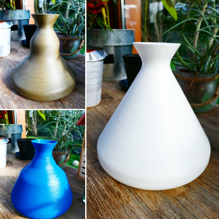 flower vase series tajine store printable decoration pot simple decor deco homedecor homeandgarden tablevase garden table 3D print model - Mito3D