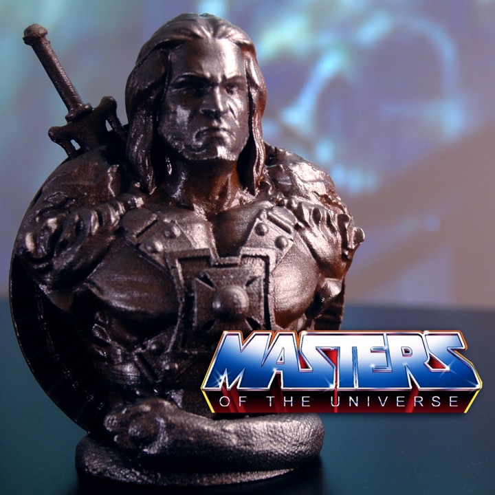 he-man bust masters universe support free model action cartoon figure fun master toys comics fanart heman skeletor 3D print model - Mito3D