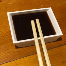 soia salsa servendo piatto ciotola cucina Sushi tinkercad cibo giapponese portata 3d print model - Mito3D