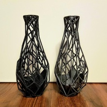 voronoi skeleton vase decoration decor flower 3d print model - Mito3D