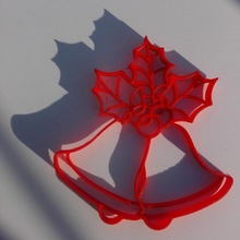 christmas bells & garden biscuit mold 3d print model - Mito3D