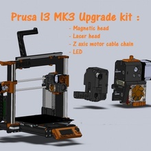 prusa i3 mk3 aggiornamento kit cavo catena testa magnete modulare magnetico laser asse gestione scambiabile 3d print model - Mito3D