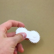 fidget gear educational fun gears mechanical toy moving circle smooth ratio 3d print model - Mito3D