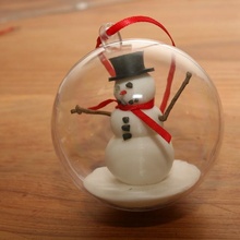 kardan adam önemsiz Noel top dekorasyon takım ağaç kar Fixmydeco 3d print model - Mito3D