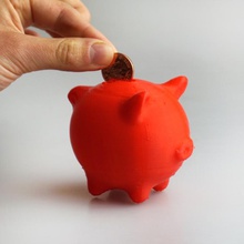 piggy bank & garden awesome pig money 1 piggybank 3d print model - Mito3D