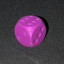 6 sided die dice game games toy 3d print model - Mito3D