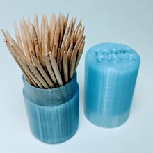 toothpick holder container hobby cylinder skewers 3d print model - Mito3D