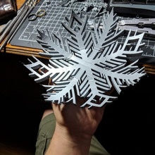 snowflake keybowl bowl dish 3d print model - Mito3D