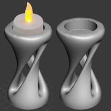 tealight holder & garden tealightholder 3d print model - Mito3D
