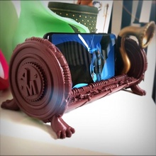 steampunk supporto mobil gadget elettronica Telefono 3d print model - Mito3D