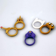 adventure time ring set jewellery 3d print model - Mito3D