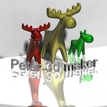 geyik dekorasyon 3d print model - Mito3D