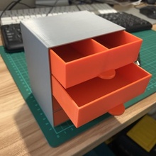 organizer 4 drawer 3d print model - Mito3D