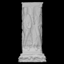 saint paul peter scan limestone relief toulouse augustins mus des 3d print model - Mito3D