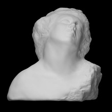 marmo scansione fallimento viso umano uomo collo scultura maschio astratto piegare 3d print model - Mito3D