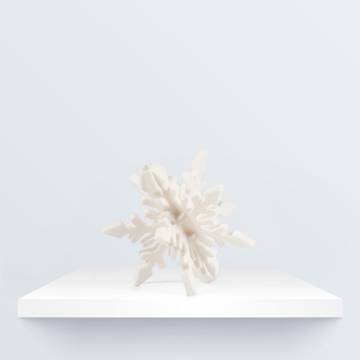 Navidad ornamento copo nieve navidad decoraci adorno navidadnavidad copó nive 3D print model - Mito3D