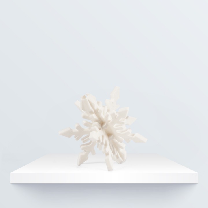 christmas ornament snowflake navidad decoraci adorno navidadnavidad copo nive nieve 3D print model - Mito3D