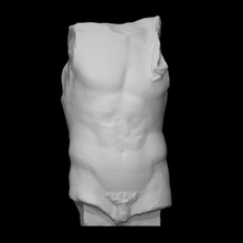 statua Doriforo giovane spear bearer scansione antico uomo scultura marmo maschio nudo torso copia 3d print model - Mito3D