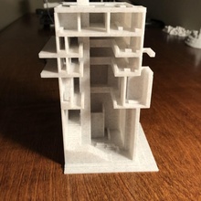 cross cut building education 3d print model - Mito3D