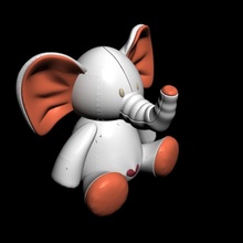 toy elephant toys & games toyelephant 3d print model - Mito3D
