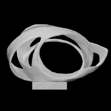 oval form trezion scan figure modern sculpture lines bronze sphere shape abstract ovel 3d print model - Mito3D
