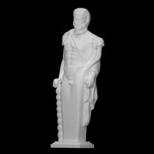 herm Ercole scansione corpo figura Dio Leone uomo barba maschio mito divine 3d print model - Mito3D