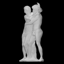 river gods scan female god sculpture statue male deity nude standing divine drapery 3d print model - Mito3D