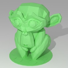 blender monkey toys & games figure fun toy desktop 3d print model - Mito3D