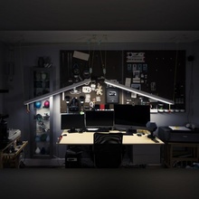 albatros ligero dinámica escritorio Encendiendo bricolaje diy colgando LED luces ala tienda polea cuerda cable poleas paracord contrapeso suspendido oro tarea 3d print model - Mito3D