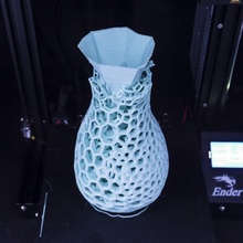 cell vase single color version voronoi 3d print model - Mito3D