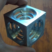 Turner cube arrondi prend fin tour tourneur sourbh 3d print model - Mito3D