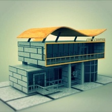 inventor works house model sourbh 3d print model - Mito3D