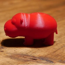 n hippo juguetes juegos niños juguete hipopótamo 3d print model - Mito3D