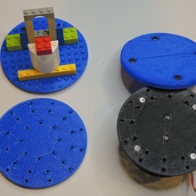 motorizado placa giratoria magnético adjunto archivo platos mesa giratorio tocadiscos automático exhibición giradiscos 3d print model - Mito3D