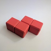 tetris box & garden holder container desk lid office stationery organizer decor caddy homewares 3d print model - Mito3D